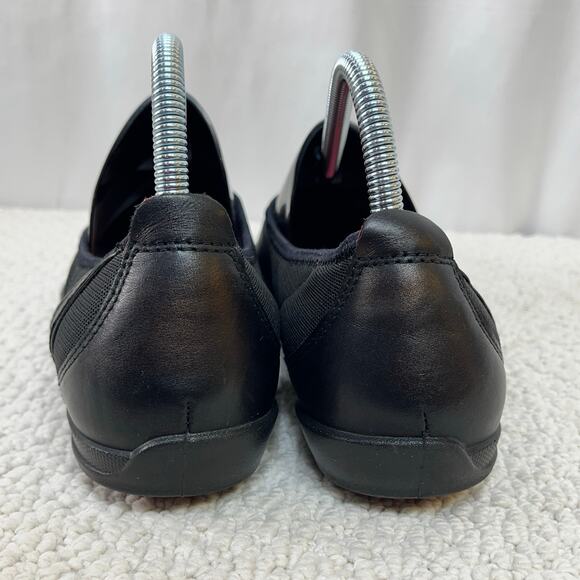 Women's Ecco Bluma Summer Ballerina Black Leather/Mesh EU40 US 9/9.5 - Picture 7 of 12